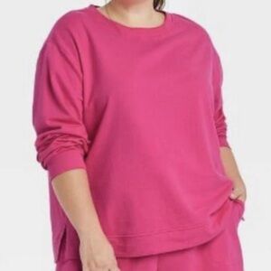 Vibrant Pink Sweatshirt 2X New